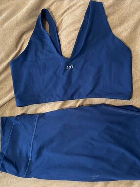437 Navy Blue Athletic Set